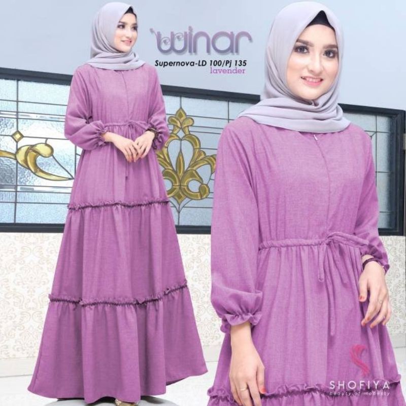 Ns FC Najibah Gamis Syar'i asdf  /ALFAZZA-WINAR DRESS-GAMISSYARI-SUPERNOVA-BUSUI -XXL JUMBO PREMIUM