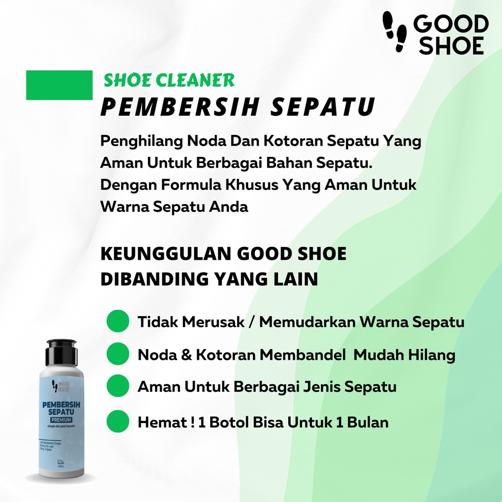 Pembersih Sepatu Good Shoe Canvas Kanvas Suede Futsal Bola Sneakers Sabun Pencuci Dan Perawatan Sepatu Kotor Noda Lumpur Susah Hilang Sabun Cuci Sepatu Shoes Cleaner Kit