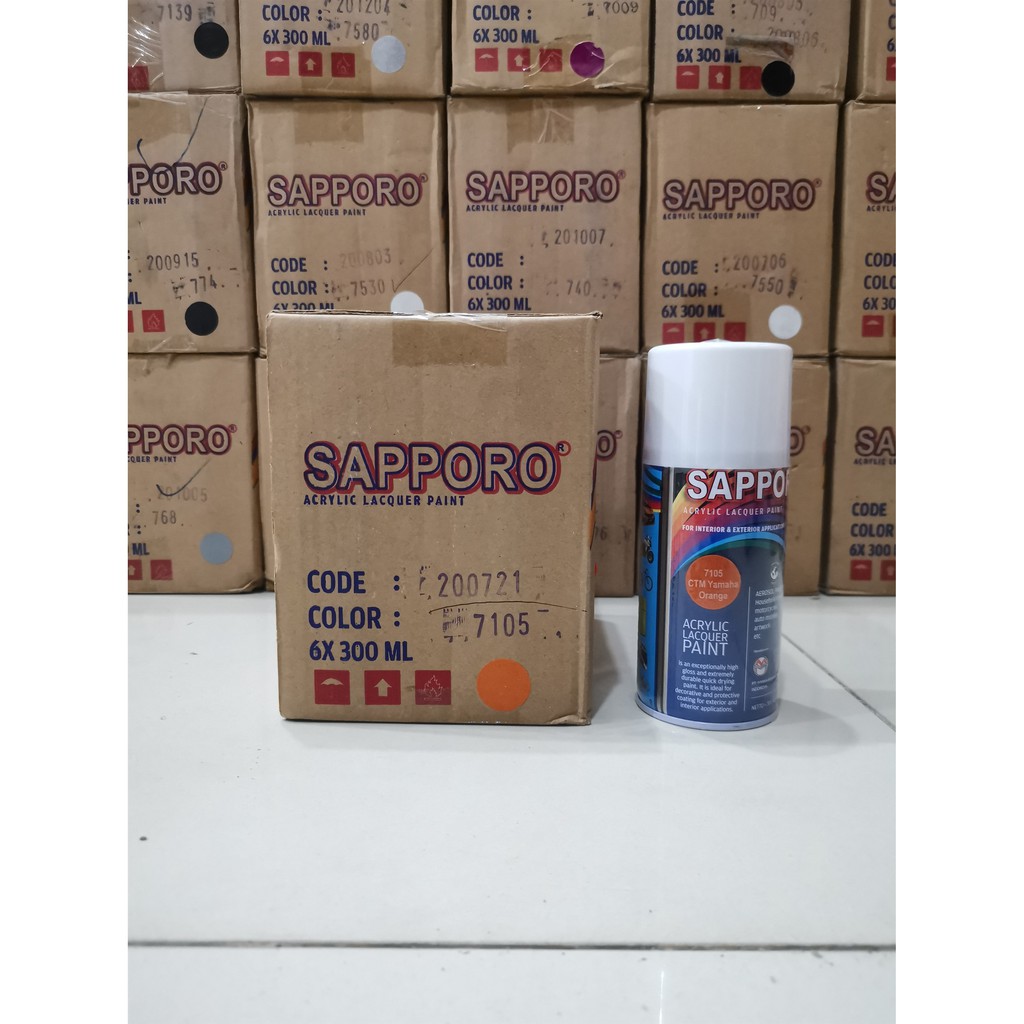 Cat Semprot Sapporo Paint 7105 CTM Yamaha Orange