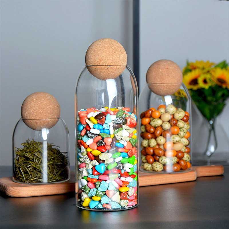 Toples Kaca Penyimpanan Makanan Glass Storage Jar Eleton  - E1