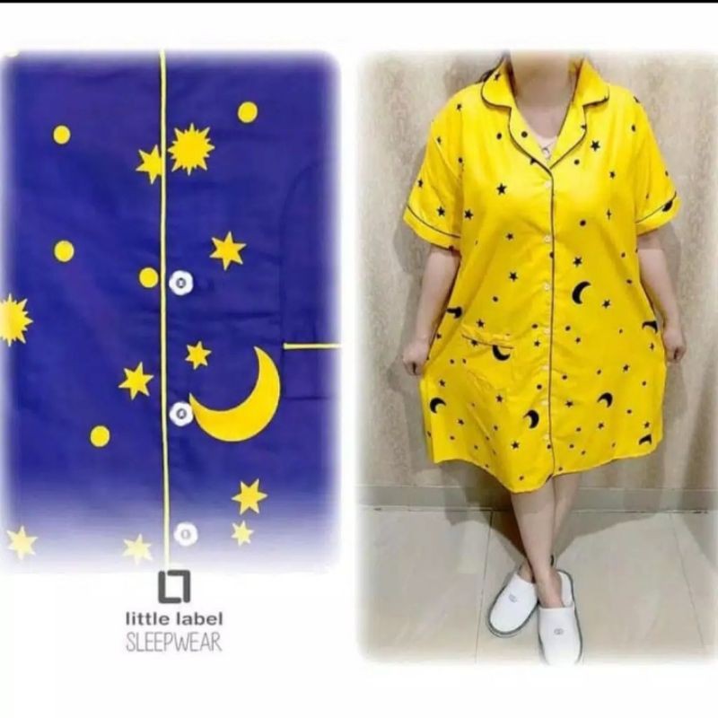 jumbo piyama daster katun jepang starmon XXL daster jumbo termurah