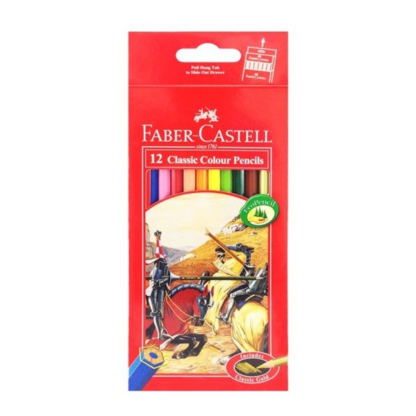 

F Castell Classic Colour Pencils 12Long