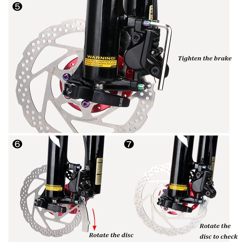 TOP 1/2 /5pcs Bantalan Rem Cakram Bersepeda Perbaikan Sepeda Perbaikan Spacer Menyesuaikan Alat Mounting Kit Tools