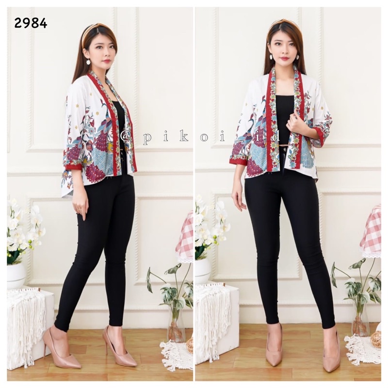 Atasan batik murah / blazer batik murah / blazer batik bolak balik / outer batik katun murah / 241