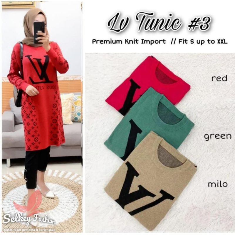 RESTOK LV TUNIK#3 MAT PREMIUM KNIT IMPORT