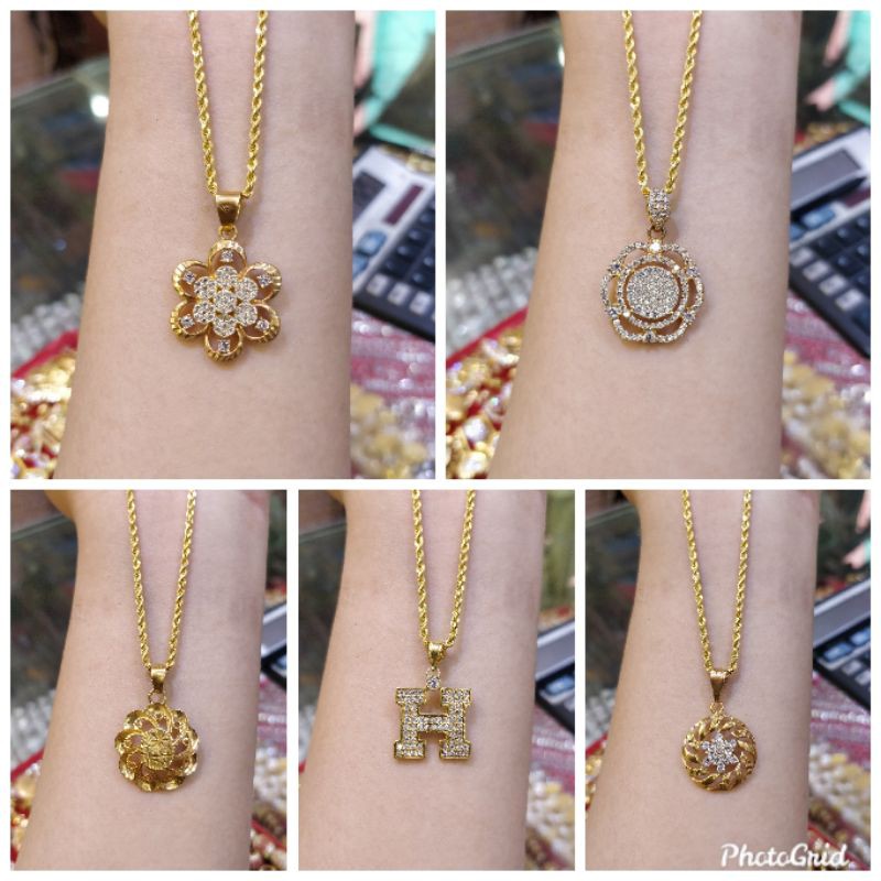 Liontin emas muda kadar 375%