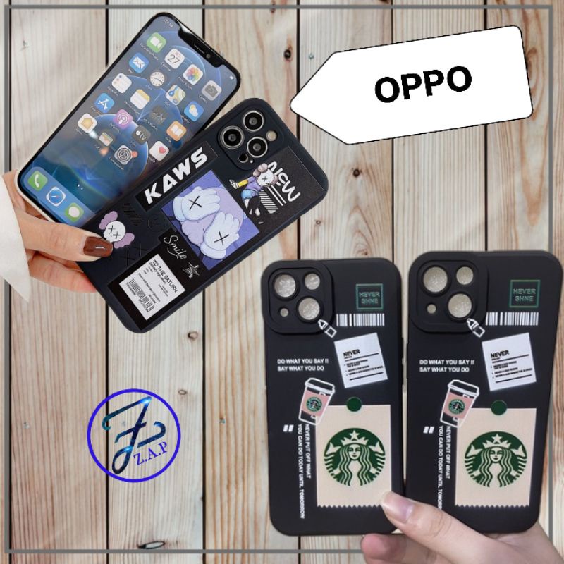 CASE PRO KAMERA STURBUCK KAWS / CASING OPPO A5S,A12,A7,A11K,A5 2020,A9 2020,A76,A96,A36