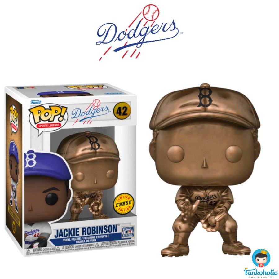 Funko POP MLB Brooklyn Dodgers - Jackie Robinson Bronze LIMITED CHASE