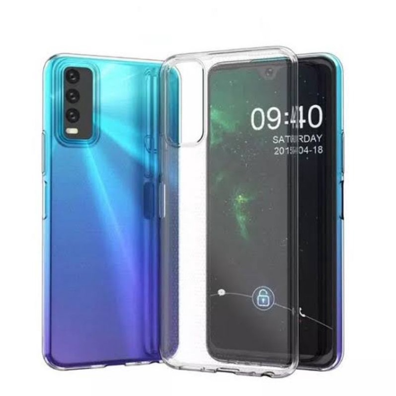 Clear Case Vivo Y20 y20i Y20S Y12S Transparan Bening Tebal