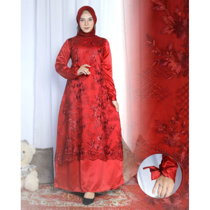 Kebaya Gamis Modern / Kebaya Modern / Gamis Pesta / Kebaya Wisuda / Kebaya Pesta / Kebaya Brukat