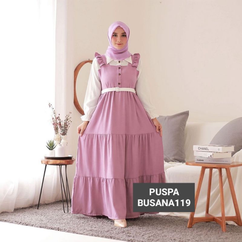 aiyu swett dress pakaian wanita korean style dress ruffle dress wanita terlaris