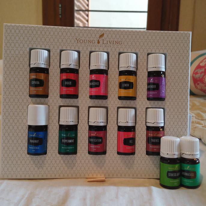 Premium Kit 12 Oil Young Living Tanpa Diffuser Original Nandaputriah