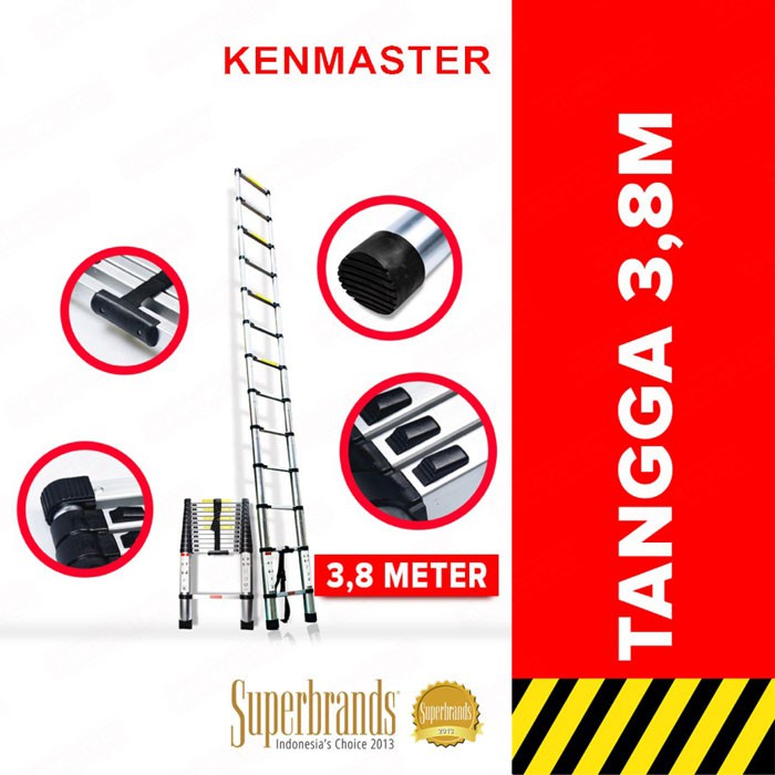 Kenmaster Tangga Telescopik Single Telescopic 3.8 Meter KM-112D