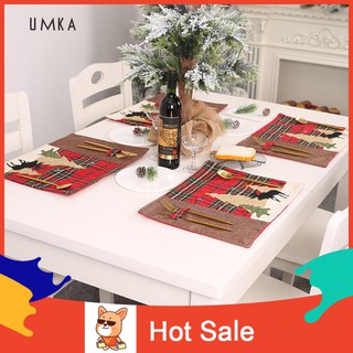 SP Karpet Alas Meja Makan Motif Pohon Natal Rusa Pohon SP Karpet Alas Meja Makan Motif Pohon Natal Rusa Pohon