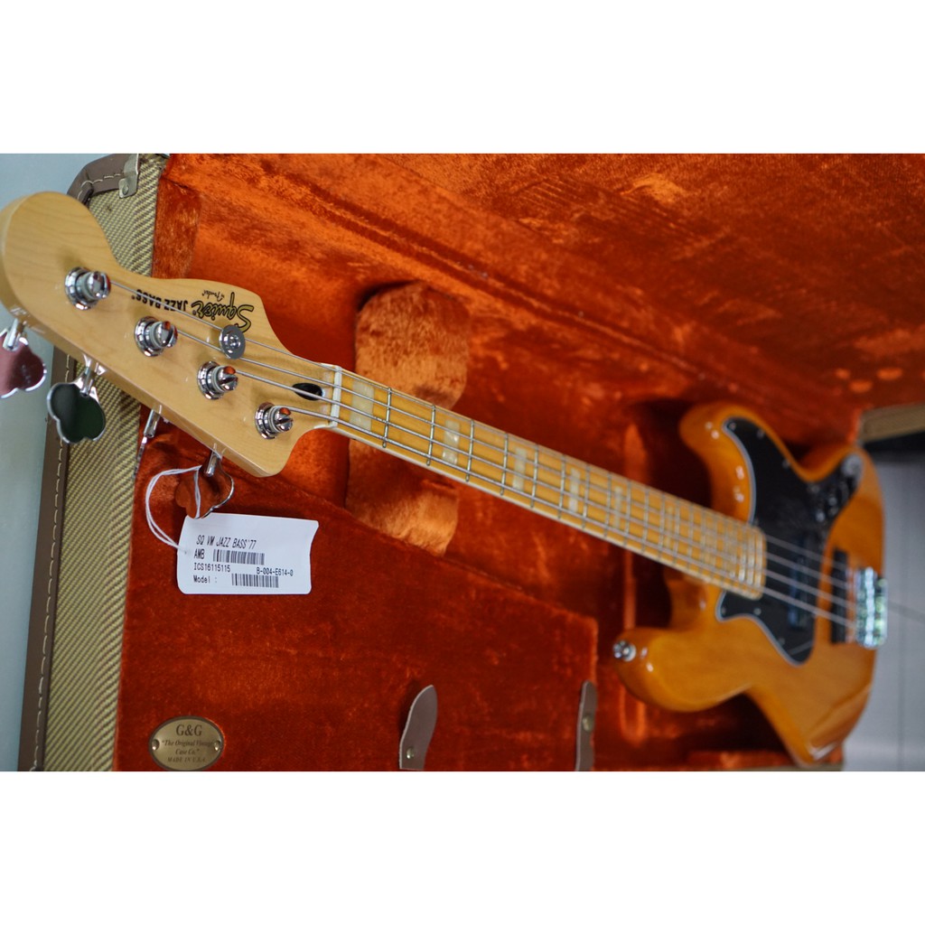 Jual Squier Vintage Modified Jazz Bass 77 Amber Shopee Indonesia