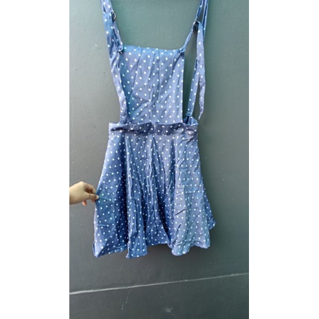 Ninety Degrees 2 in 1 Overall Rok Pendek Mini Skirt Preloved