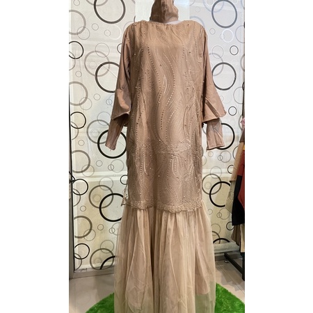baju gamis dress Brokat wanita