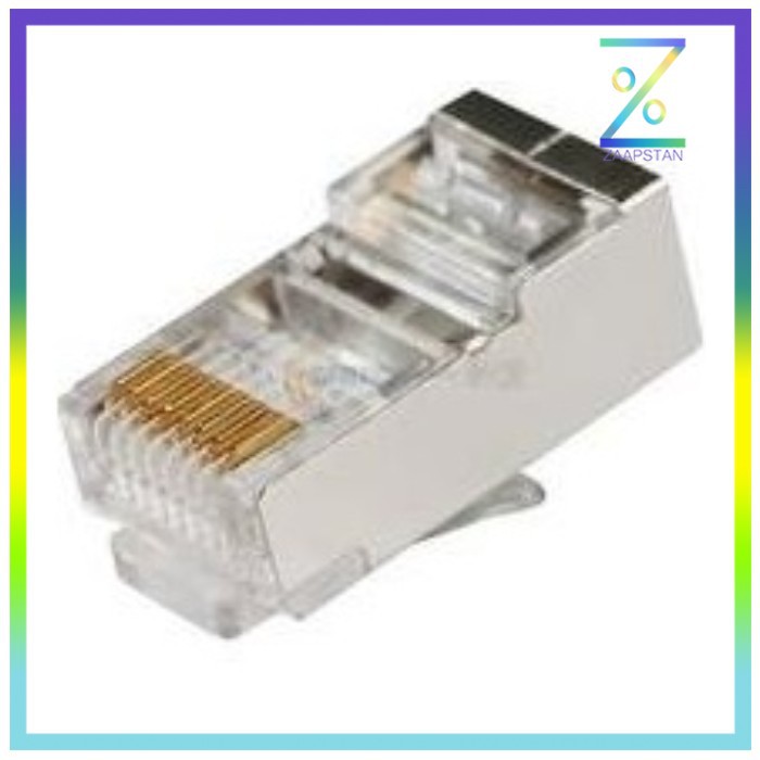 Kepala LAN RJ45 Cat5 Shielded 1 PCS - Transparent