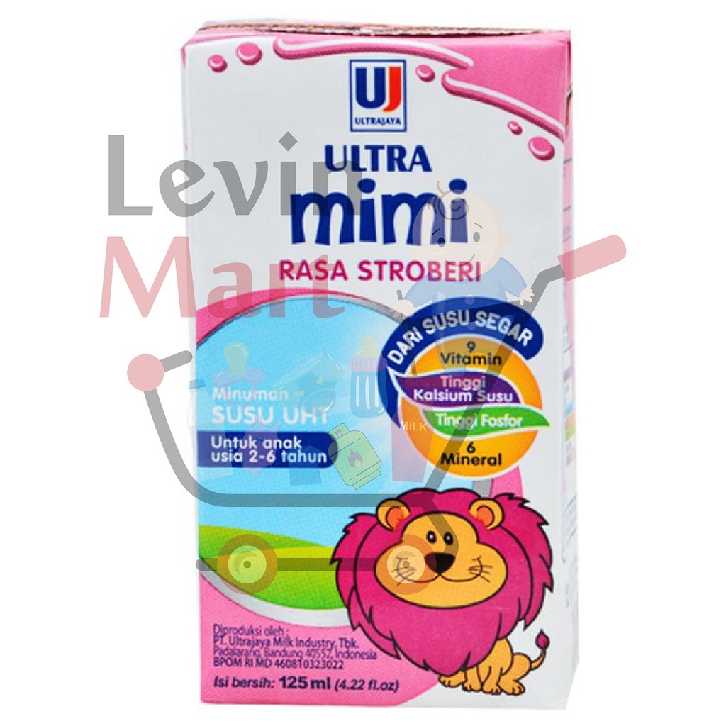 SUSU ULTRA MIMI UHT 125ML / SUSU ULTRA MIMI UHT 125 ML RASA FULL CREAM/RASA STRAWBERRY/RASA COKLAT