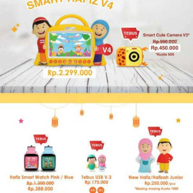 Promo Smart Hafiz Versi 4 |Cute Camera Hafiz Junior | Hafiz Hafizah Junior | Smart Hafiz Watch