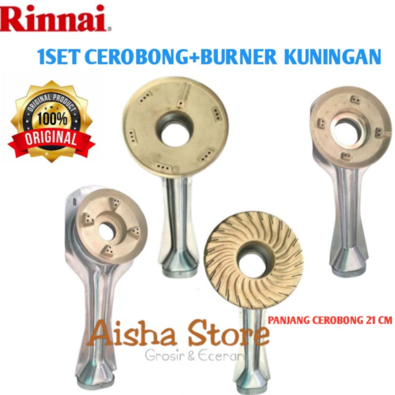 CEROBONG DUDUKAN BURNER RINNAI TUNGKU BURNER KOMPOR RINNAI ORIGINAL TUNGKU API RINNAI