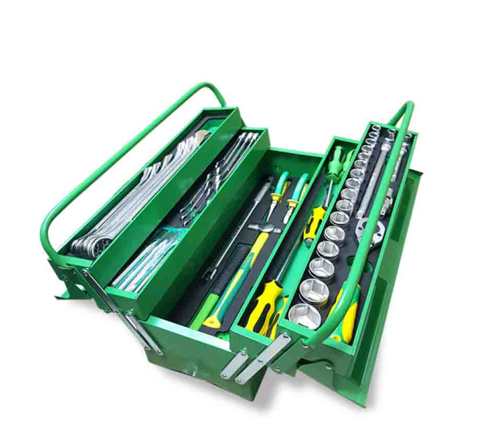Toolbox Set TEKIRO 66 Pcs 66pcs Lengkap Kotak Mekanik Sock Set Alat Perkakas Kunci Sok Tool Box