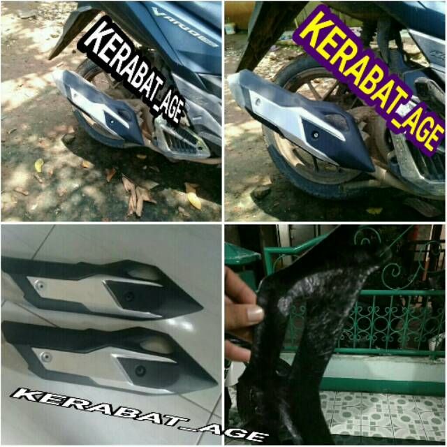 COVER TAMENG KENALPOT VARIO 125 &amp;150 CUSTOM FIBERGLAS