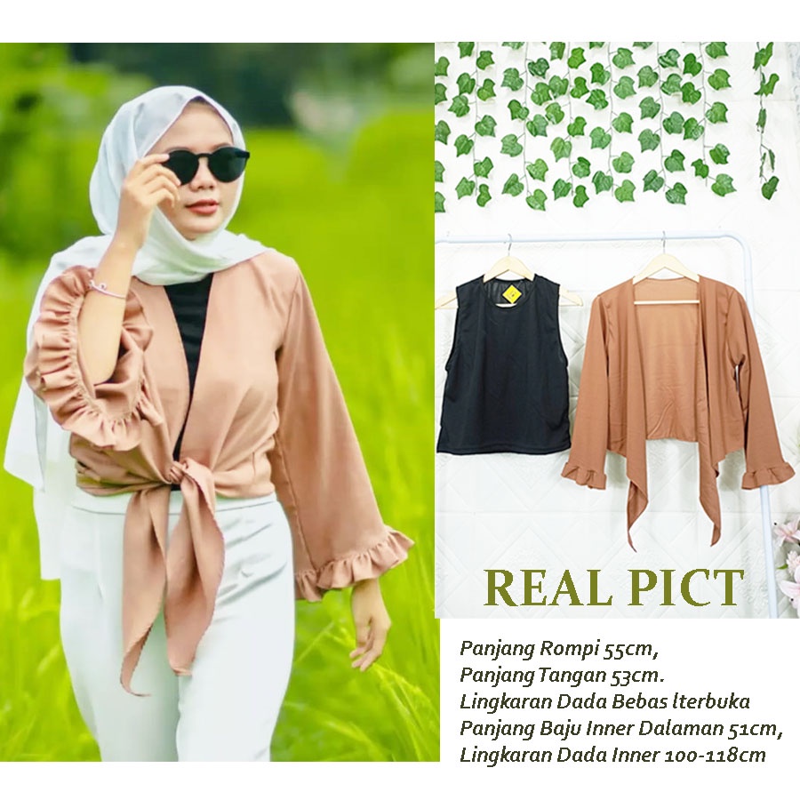 MIRANTI OUTER DAN INNER LENGAN KERUT BALON CARLINA FASHION