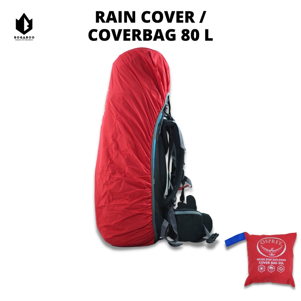 Bisa (COD) Cover Bag Waterproff 80 Liter (Bisa untuk 70-85 Liter) - Coverbag - Raincover - Rain Cover Bag