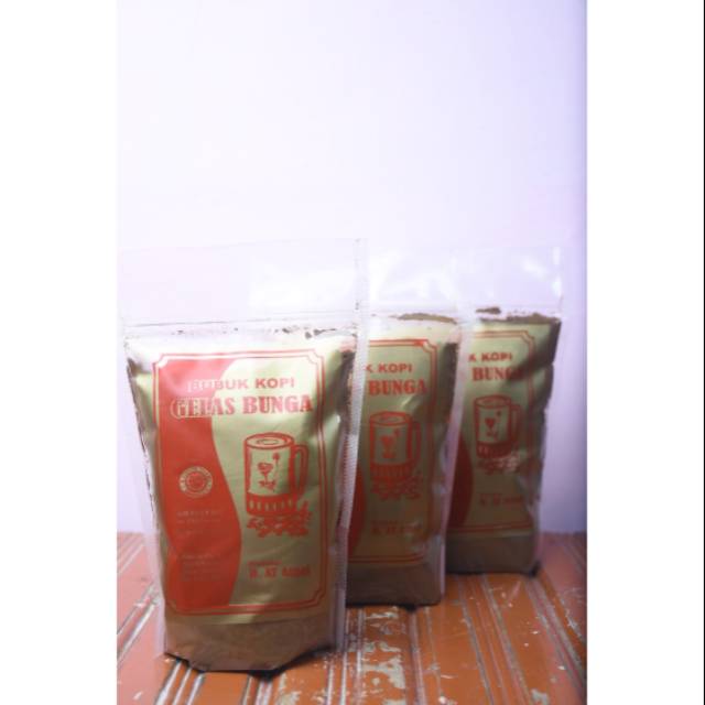 

KOPI GELAS BUNGA PRODUKSI H. AT ASNEL 250Gram