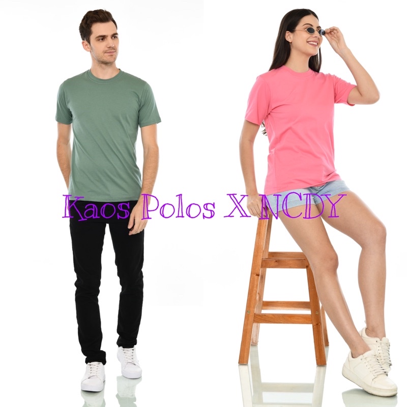 GROSIR KAOS POLOS PENDEK COTTON COMBED 30s ADEM UNISEX COWOK CEWEK HARGA TERMURAH KAOS PENDEK COD