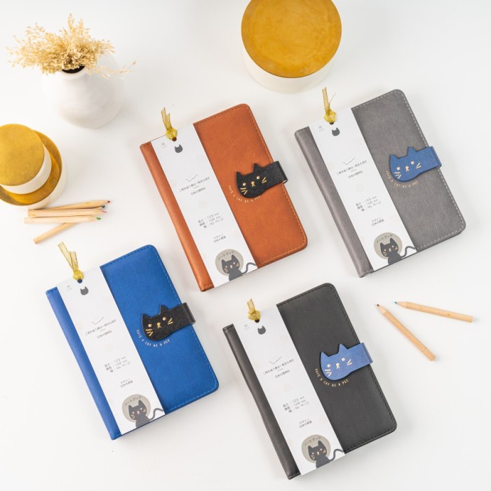 

Menakjubkan Premium Neko Notebook Set Bookmark Buku Catatan Agenda Kancing Gilaa!!!