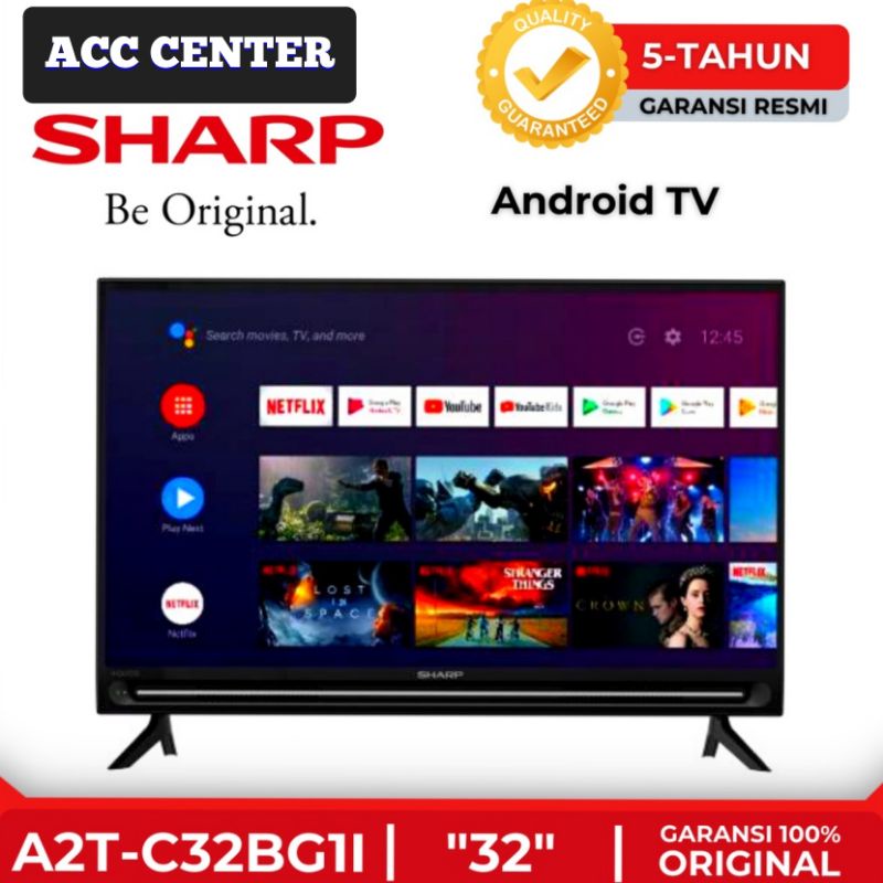SHARP LED ANDROID TV HDR 32 Inch 2T - 32BG1i