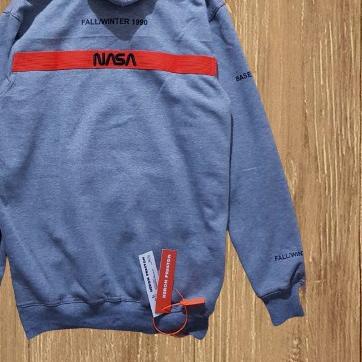 ✤ H&M Hoodie Nasa Sale / Jaket Hoodie H&M / Jaket Hnm / Hoodie Nasa - Font White NASA X HERON PRESTO
