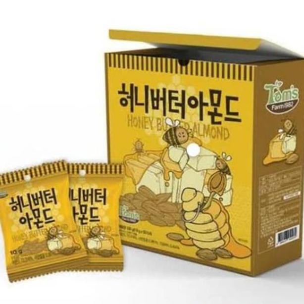 

Restock Toms Honey Butter Almond 10Gr - Snack Kacang Korea Import