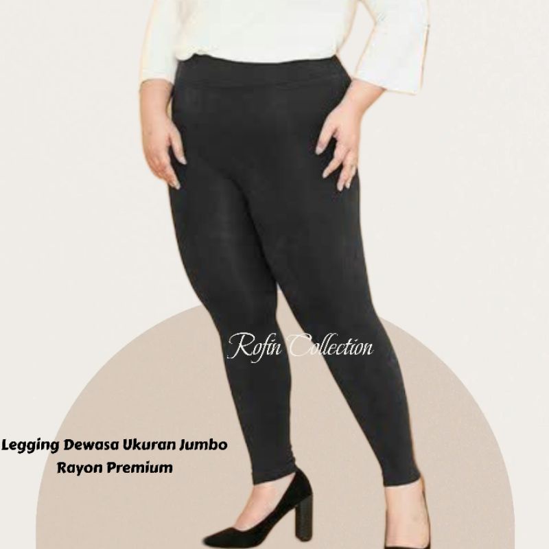 Celana Legging Dewasa Jumbo Rayon Super Legging Dewasa