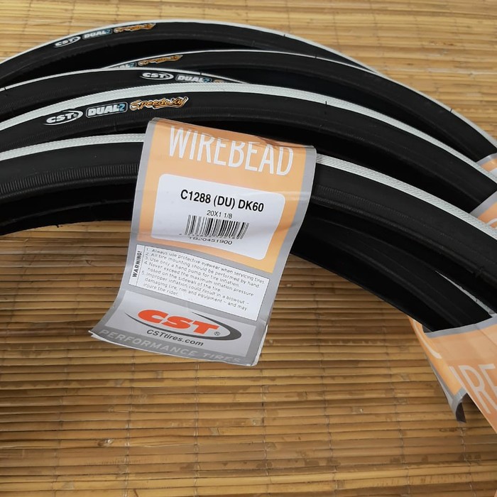 Ban cst speedway 20 x 1 1/8 motif putih