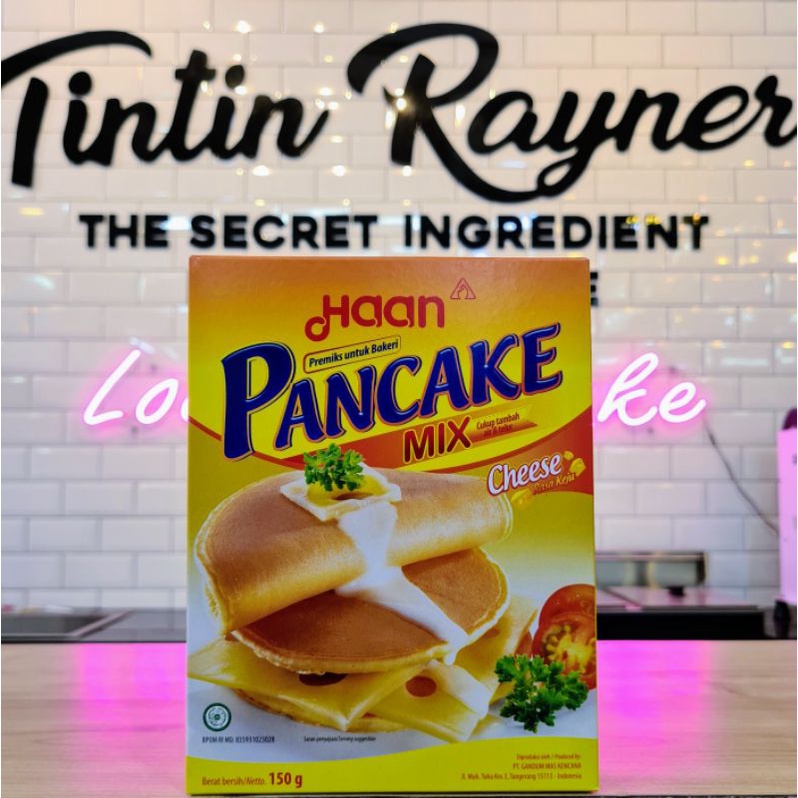 

Haan Tepung Kue Pancake Mix Rasa Keju Cheese 150gr