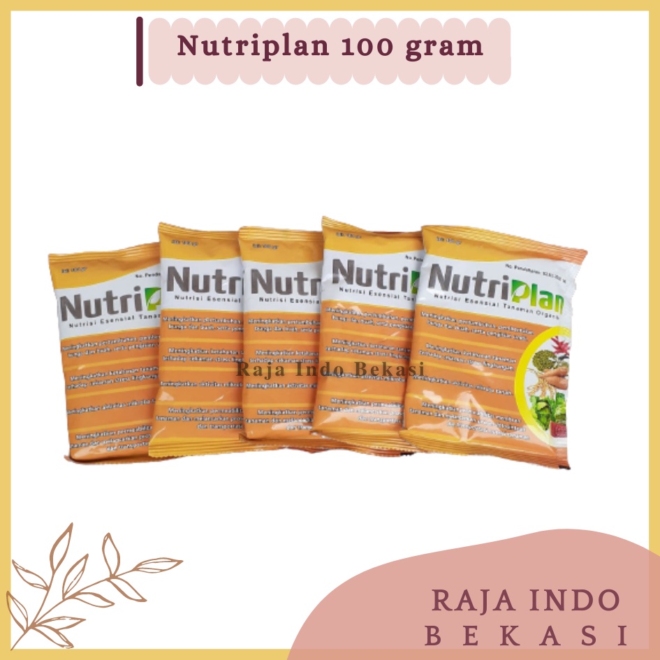 ORI Nutriplan Nutrisi Esensial Tanaman Pupuk Organik 100 Gram Melancarkan Proses Fotosintetis Dan Transportasi Nutrisi Tanaman