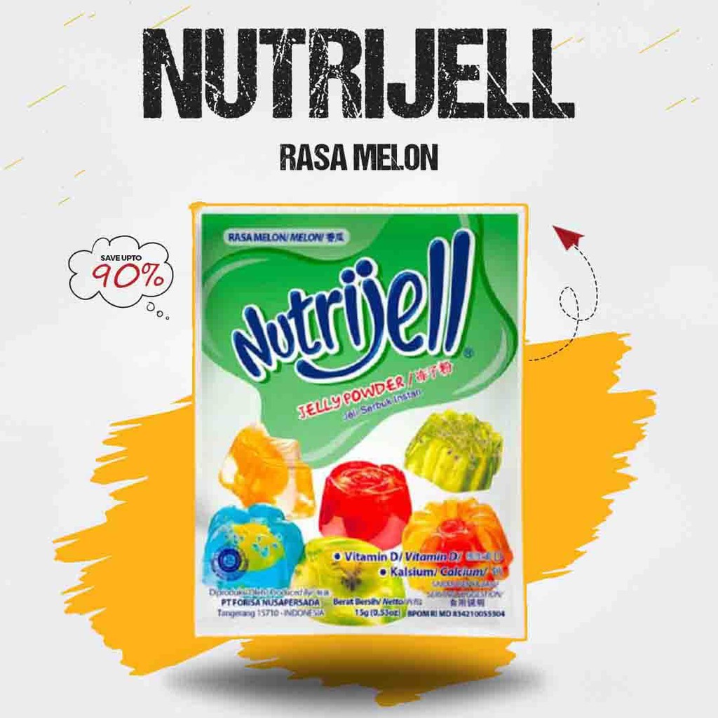 

Nutrijell Rasa Melon (Melon) [10 gram]