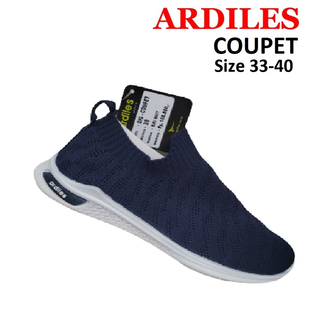 ARDILES CASEY WOMEN Sepatu sneakers tanpa tali model Slipon Coupet PREMIUM SIZE 33 sd 40 TAMPIL ELEGANCE  MEWAH