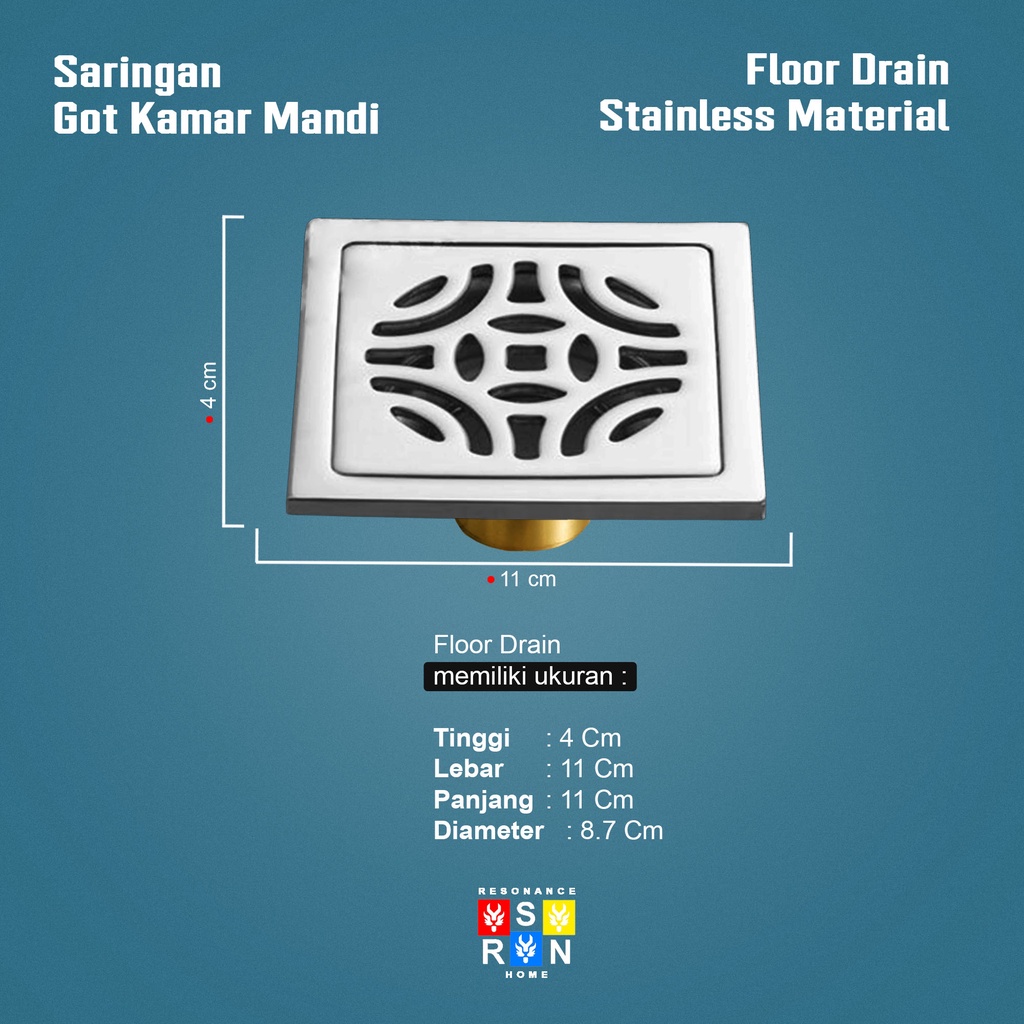 Saringan Got Full Stainless SS304 Tebal Resonance Home