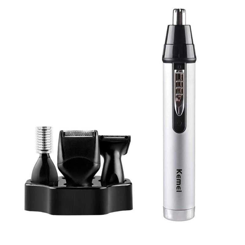 Kemei KM-6650 shaver 4in1 alat cukur jenggot bulu hidung charger