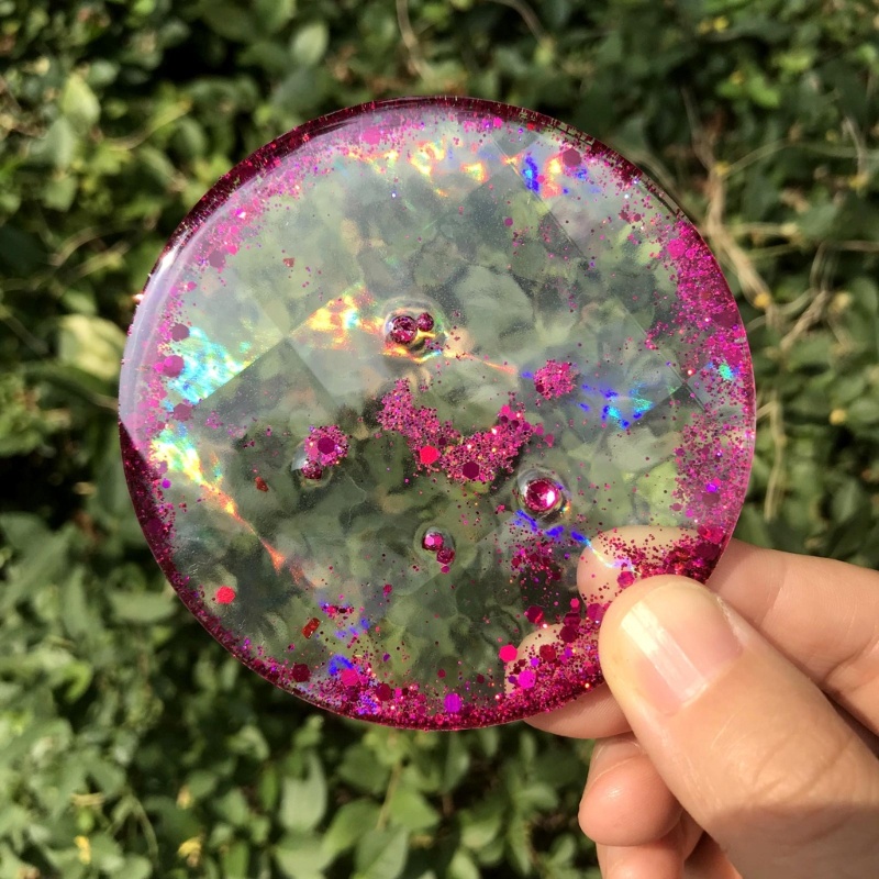 Cetakan Tatakan Cangkir Bahan Silikon Resin Epoksi DIY