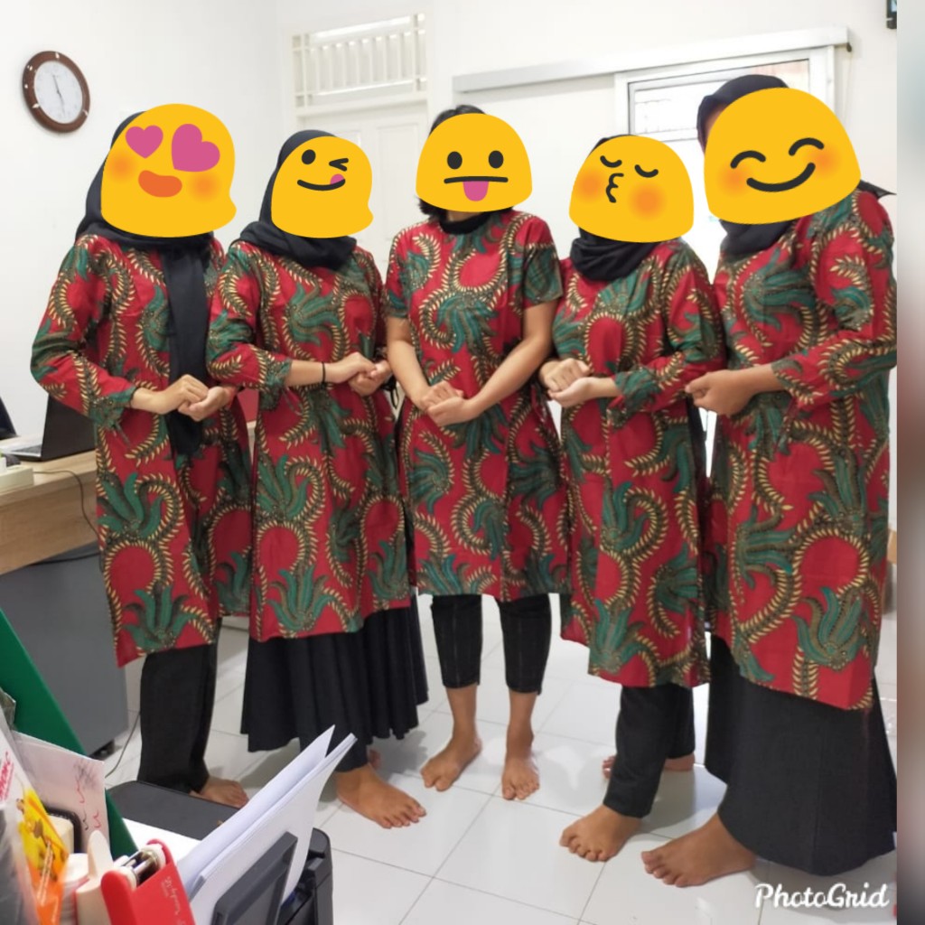 (bayar Dirumah)tunik Batik Shibori Jumputan Terbaru Size S_ 3l /hrb026 Yelbor Dengan Potongan 3%! Ha