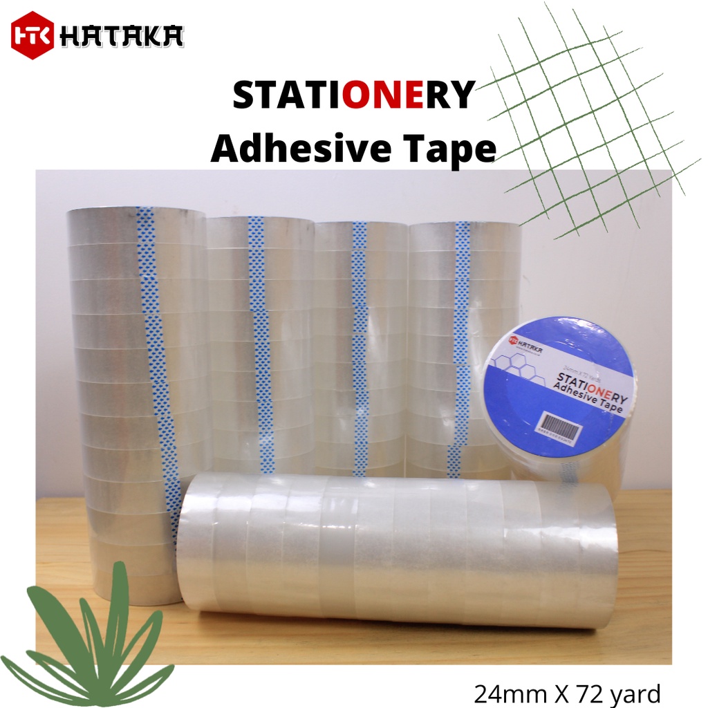

ISOLASI BESAR Stationery Adhesive Tape HATAKA 24mm X 72 yard 1slop