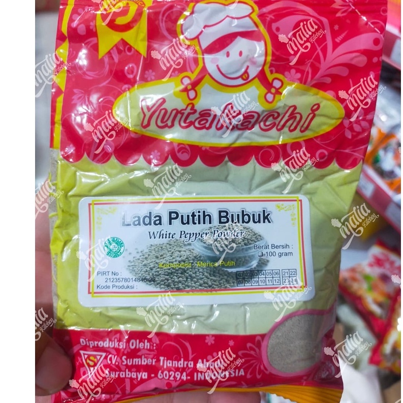 

LADA PUTIH BUBUK YUTAKACHI 100 gr