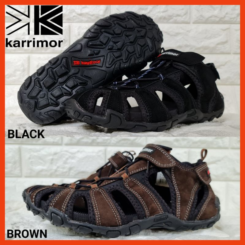 SANDAL GUNUNG OUTDOOR KARRIMOR SOL KARET ANTI SLIP / SENDAL SEPATU TRACKING HIKING COWOK KARRIMOR MTB