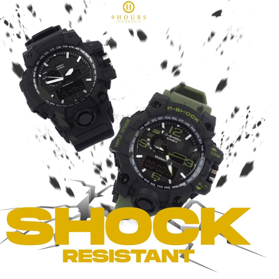 Stock Ready Jam Tangan Pria Casio G Shock WR20BAR Water & Shock Resistant Digital Hitam By 9 Hours I