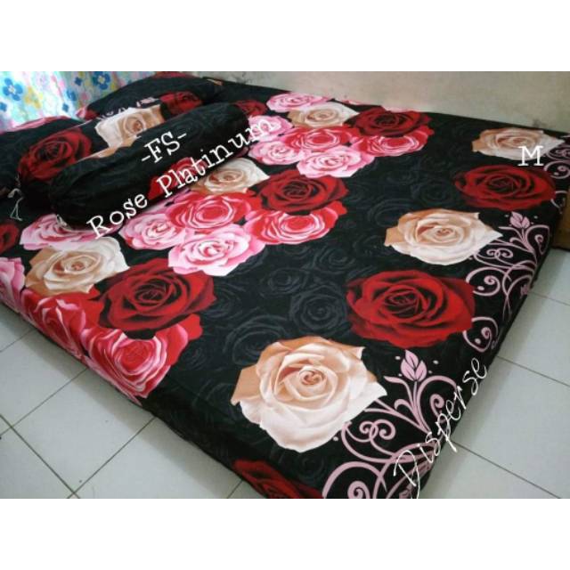 Sprei Homemade Termurah Lv Grid Light House Rose Platinum 180